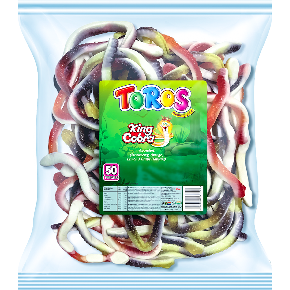 Toros Gummy Jelly King Cobra Assorted Flavours