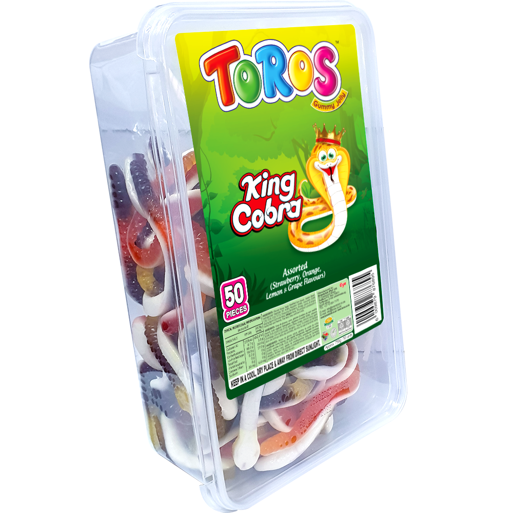 Toros Gummy Jelly King Cobra Assorted