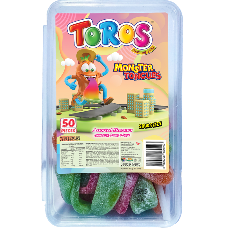 Toros Gummy Jelly Monster Tongue Assorted Flavours